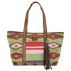 Sts Ranchwear Women's Baja Dreams Tote Bag In Green Multi In Green