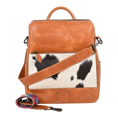Sts Ranchwear Women's Cowhide Basic Bliss Backpack In Tan/natural