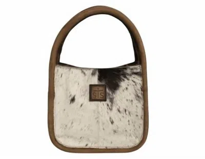 Sts Ranchwear Women's Genuine Full Grain Leather Satchel Bag In Cowhide In Multi