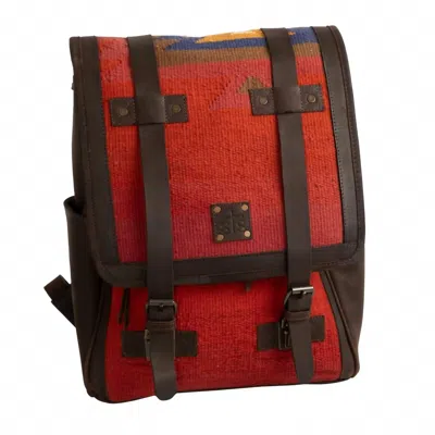 Sts Ranchwear Women's Knapsack Backpack Bag In Multicrimson Sun In Red