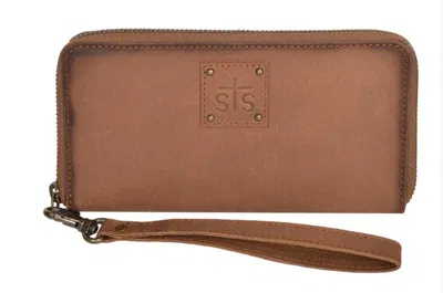 Sts Ranchwear Women's Rosa Leather Wallet In Saddle In Brown