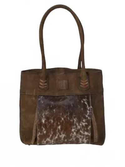 Sts Ranchwear Women's Saddle Tramp Tote Bag In Cowhide In Multi