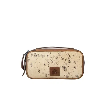 Sts Ranchwear Women's Serengeti Ada Makeup Kit In Cream Cowhide/leopard Print In Multi
