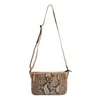 Sts Ranchwear Women's Stella Claire Python Crossbody Bag In Tan In Multi