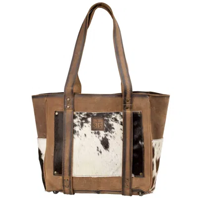 Sts Ranchwear Women's Trinity Tote Bag In Cowhide In Multi