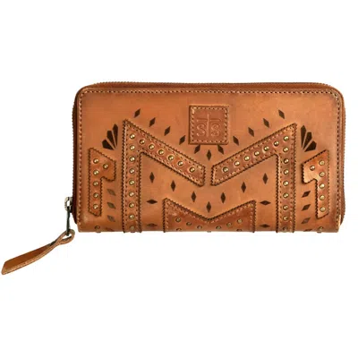 Sts Ranchwear Women's Wayfarer Juniper Bifold Wallet In Tan In Brown