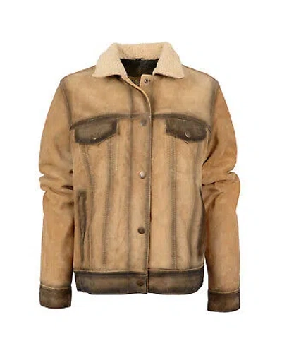Pre-owned Sts Ranchwear Womens Josey Wales Buckskin Suede Leather Jacket