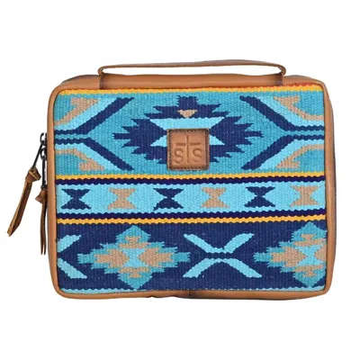 Sts Ranchwear Woven Serape Bible Cover In Mojave Sky In Blue