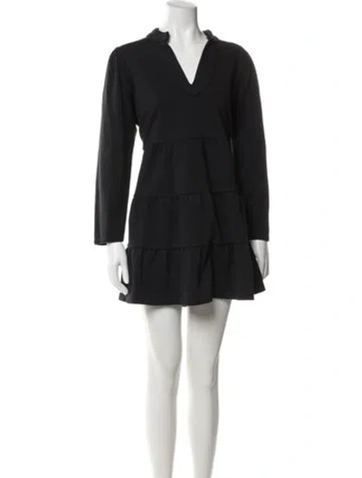 Pre-owned Sts Sail To Sable Cowl Neck Mini Dress In Black