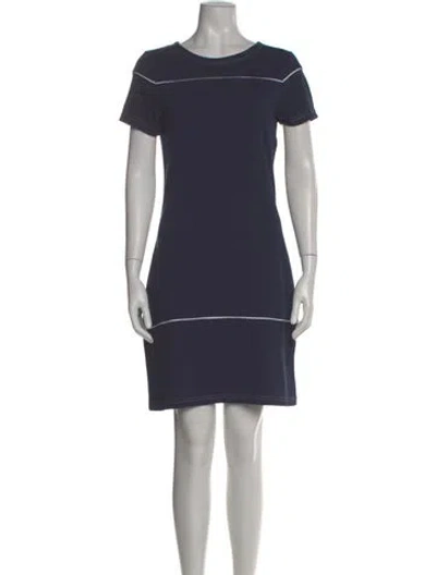 Pre-owned Sts Sail To Sable Crew Neck Mini Dress In Blue