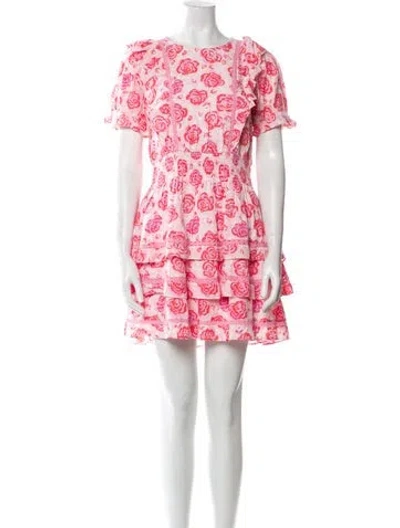 Pre-owned Sts Sail To Sable Floral Print Mini Dress In Multi