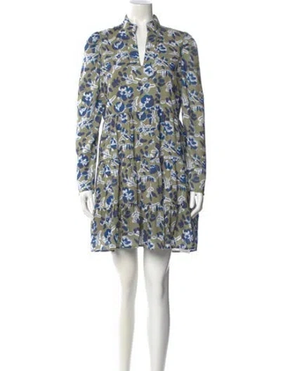 Pre-owned Sts Sail To Sable Floral Print Mini Dress In Multi