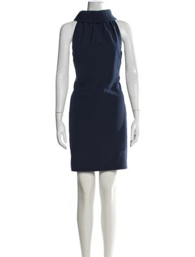Pre-owned Sts Sail To Sable Halterneck Mini Dress In Blue