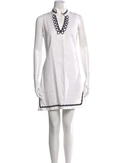 Pre-owned Sts Sail To Sable Linen Mini Dress In Neutral