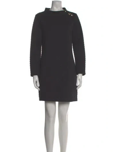 Pre-owned Sts Sail To Sable Mock Neck Mini Dress In Black