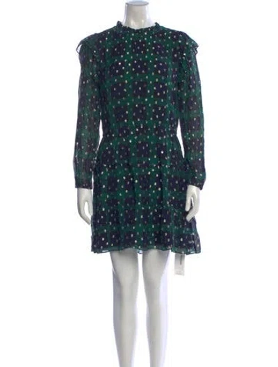 Pre-owned Sts Sail To Sable Plaid Print Mini Dress W/ Tags In Multi