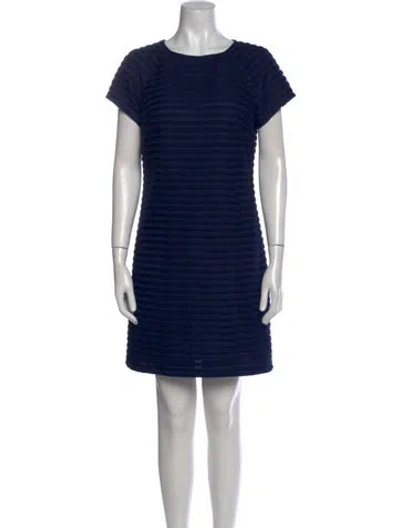 Pre-owned Sts Sail To Sable Scoop Neck Mini Dress In Blue