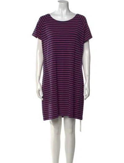 Pre-owned Sts Sail To Sable Striped Mini Dress In Blue