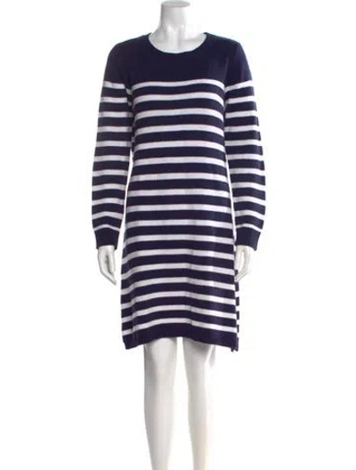 Pre-owned Sts Sail To Sable Striped Mini Dress In Blue