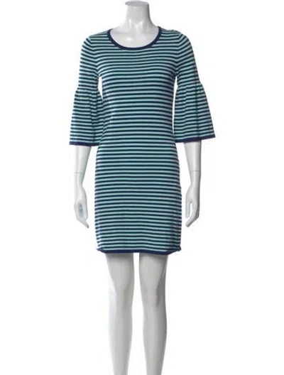Pre-owned Sts Sail To Sable Striped Mini Dress In Blue