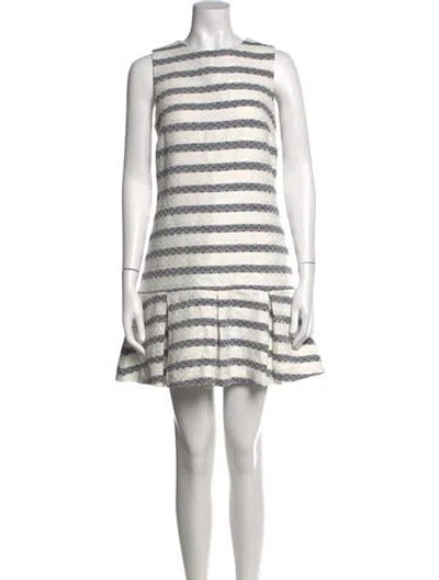 Pre-owned Sts Sail To Sable Striped Mini Dress W/ Tags In Blue