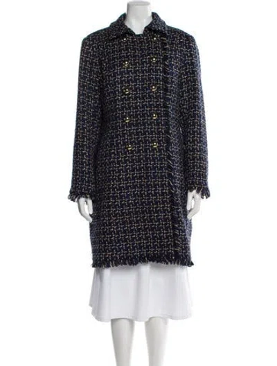 Pre-owned Sts Sail To Sable Tweed Pattern Coat In Blue