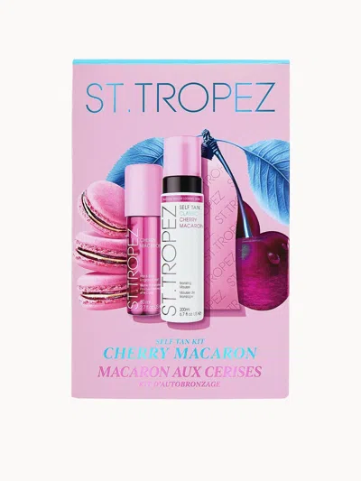 St.tropez Self Tan Cherry Macaron Kit, Iconic Classic Mousse 200ml, Limited Edition Pink Mitt & New Hair & Bod