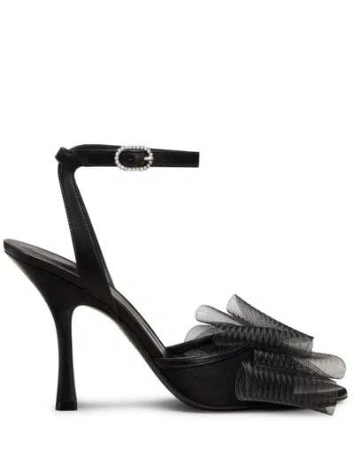 STUART WEITZMAN 100MM BLUSHING BOW SANDALS