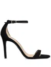 Stuart Weitzman Nudist Curve Sandals In Black