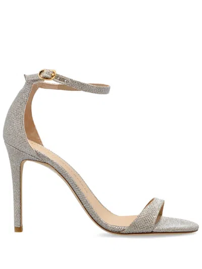 Stuart Weitzman 100mm Nudist Sandals In Neutrals
