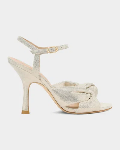 Stuart Weitzman 100mm Soplaya Ankle-strap Sandals In White
