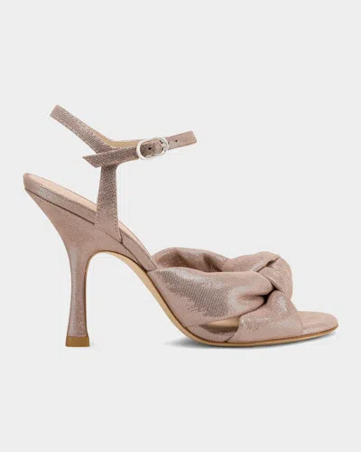 Stuart Weitzman 100mm Soplaya Ankle-strap Sandals In Brown