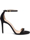 Stuart Weitzman Nudist Ii Sandals In Black Suede