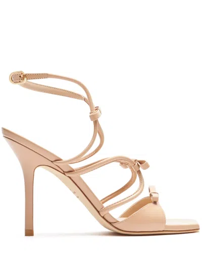 Stuart Weitzman 100mm Tully Sandals In Neutral