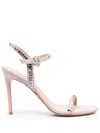 Stuart Weitzman 105mm Crystal-embellished Sandals In Pink