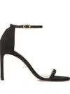 Stuart Weitzman 105mm Nudistsong Double-strap Sandals In Black