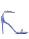 Stuart Weitzman 105mm Patent Leather Sandals In Violett