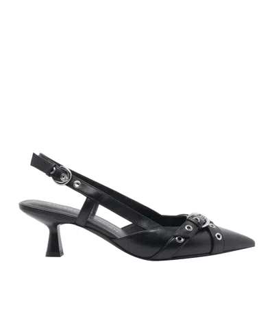 Stuart Weitzman 50mm Leather Heeled Pumps In Black