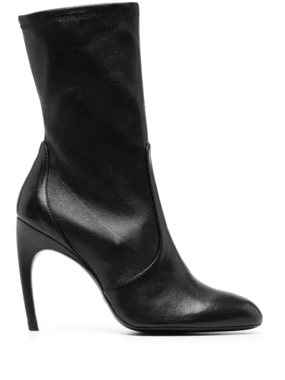 Stuart Weitzman Woman Ankle Boots Black Size 7.5 Leather