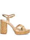 Stuart Weitzman 110mm Crossover Platform Espadrilles