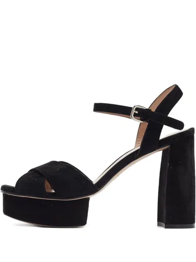 Pre-owned Stuart Weitzman 115mm Leather Heeled Sandals In Black