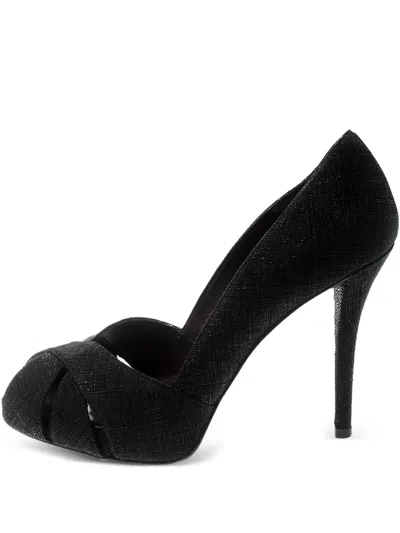 Pre-owned Stuart Weitzman 115mm Peep-toe Platform Pumps