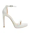 Stuart Weitzman 137mm Stiletto Leather Sandals