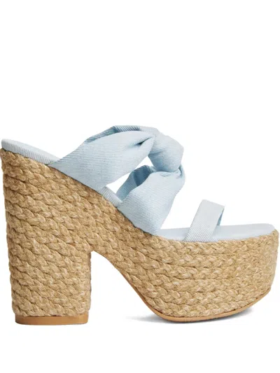 Stuart Weitzman 145mm Playa Sohigh Sandals In Blue