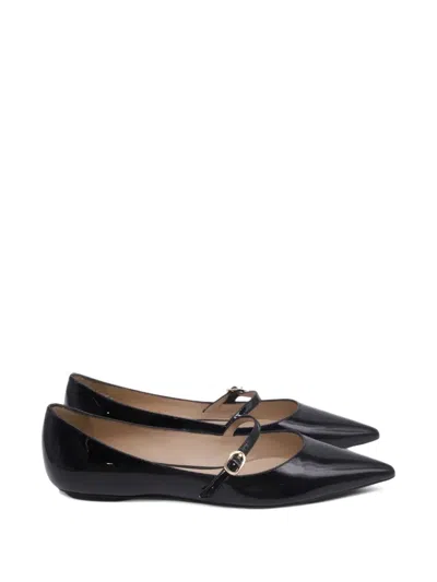 Pre-owned Stuart Weitzman 2010s Emilia Mary Jane Ballet Flats In Black