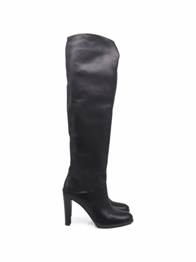 Pre-owned Stuart Weitzman 2010s Over-the-knee Boots In Black