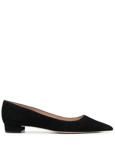 Stuart Weitzman Pointed 20mm Heeled Pumps In Black