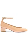 Stuart Weitzman Jane Patent-leather Pumps In Neutrals