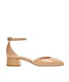 Stuart Weitzman 35mm Patent-leather Pumps In Nude
