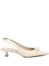 Stuart Weitzman 35mm Rosie Slingback Pumps In Neutral